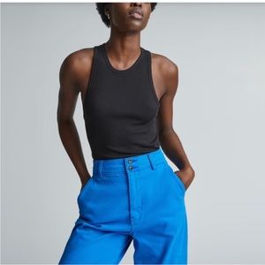 ISO these blue pants. By Everlane? DO NOT BID OR BUY OR MAKE OFFERS.